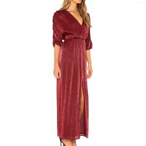 House Of Harlow X Revolve Rhea Maxi Dress In Raspberry Red